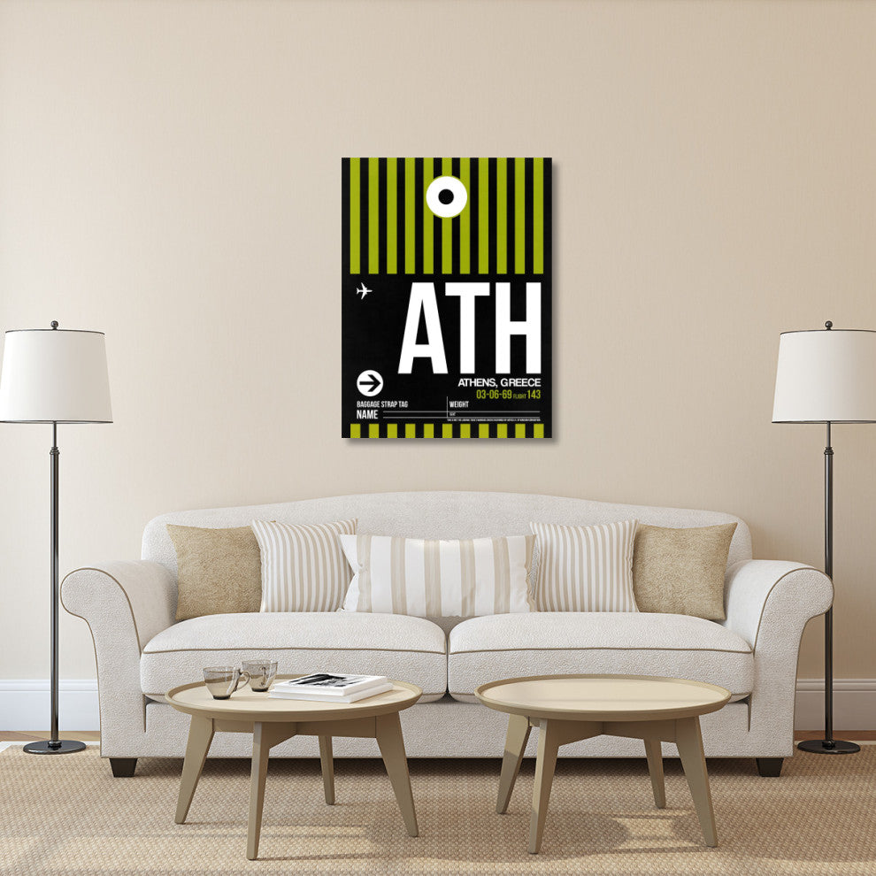 "ATH Athens Luggage Tag 2" Fine Art Print