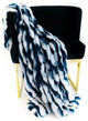 White Navy Snow Chinchilla Faux Fur Luxury Throw Blanket, Blanket 96Lx110W Queen
