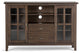 Artisan Solid Wood 53" TV Media Stand For TVs up to 55", Natural Aged Brown