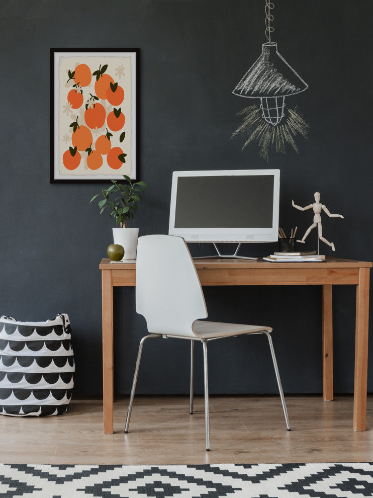 "Juicy Oranges" Framed Painting Print, 24x36