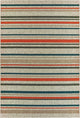 Oriental Weavers Latitude Grey/ Blue Geometric Indoor/Outdoor Rug 6'7"X9'2"