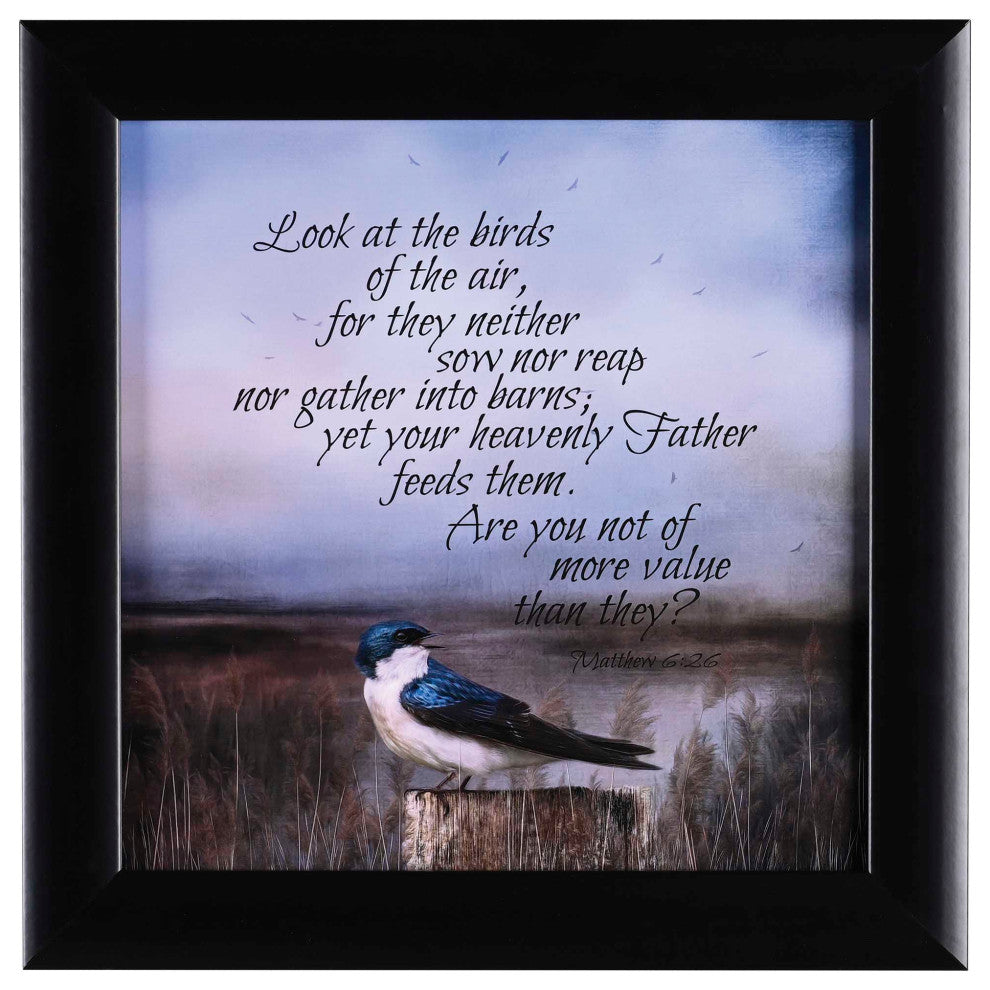 Framed Wall Art Morning In Marsh 12x12