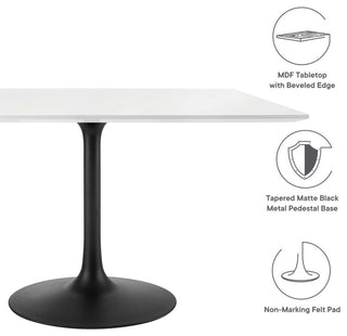 Lippa 47" Square Wood Top Dining Table