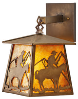 7.5"W Cowboy Hanging Wall Sconce