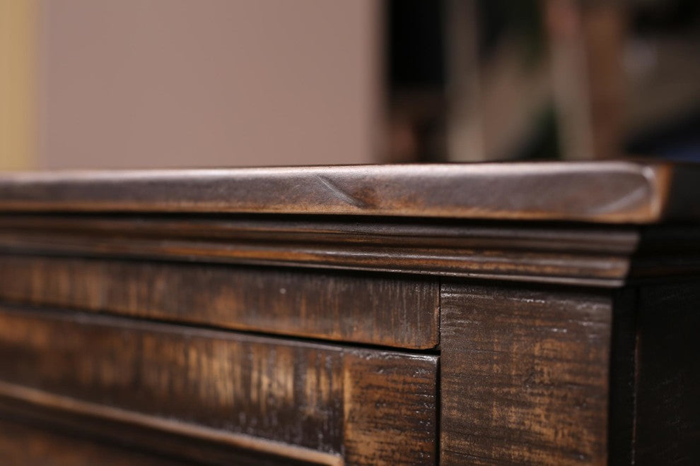 Onyx 2-Drawer Rustic End Table/Nightstand