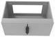 CastelloUSA Alpine 30" Wall Mounted Vanity, Base Only, Gray, Black Handles