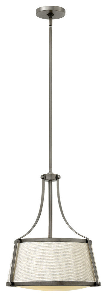 Charlotte Antique Nickel 3 Light Small Drum Pendant