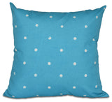 Dorothy Dot, Geometric Print Pillow, Turquoise, 18"x18"