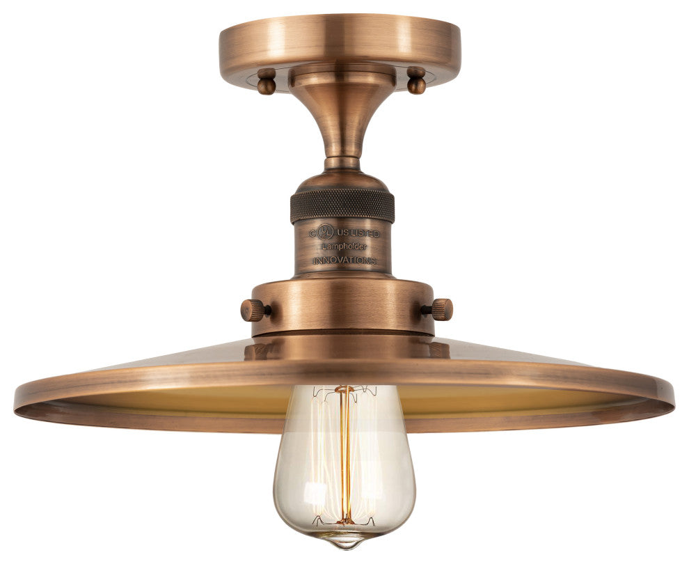 Innovations Lighting 517-1CH-AC-MFR-AC-12-LED 1 Light 12" Semi-Flush Mount