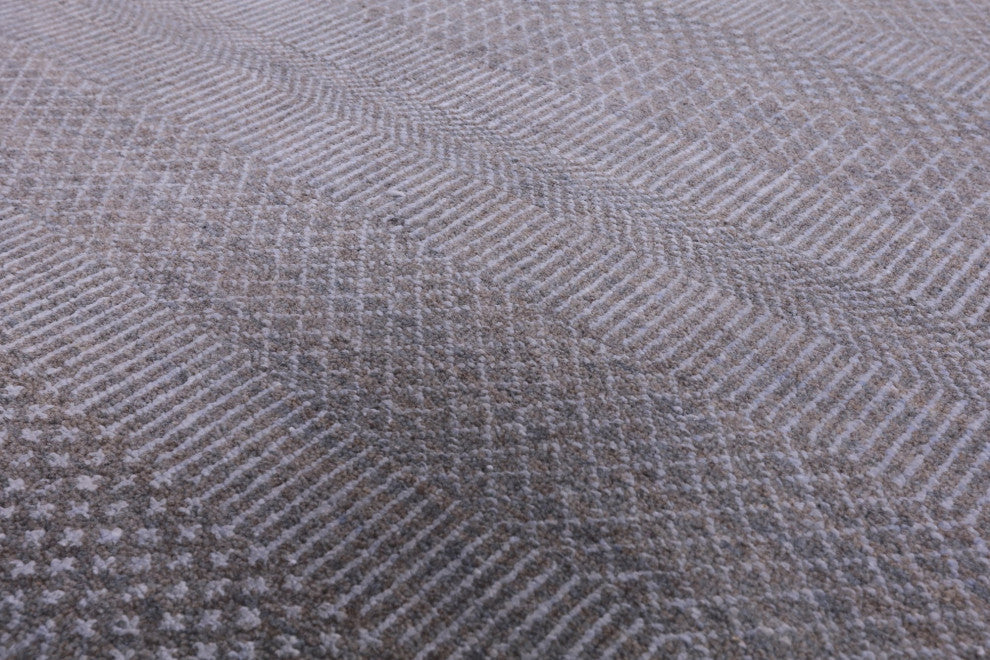 8' 1" X 10' 3" Savannah Gabbeh Wool and Silk Handmade Rug Q6759