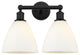 Innovations 616-2W-BK-GBD-751 2 Light Bath Vanity Light, Matte Black