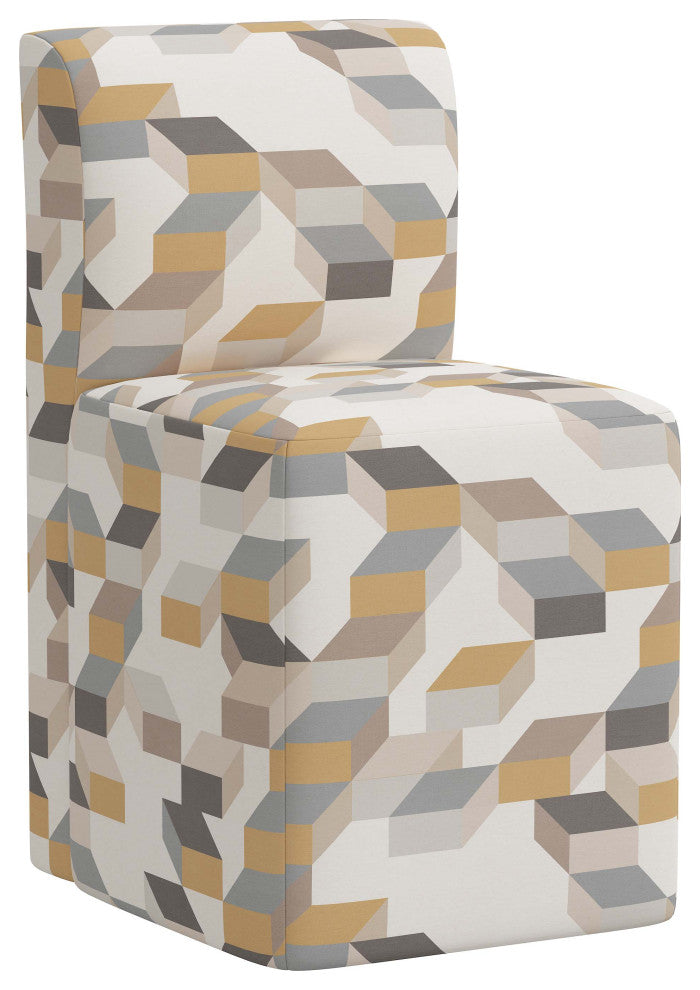 Dining Chair, Gio Cube Warm Gray Oga