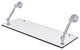 Waverly Place 24" Floating Glass Shelf, Satin Chrome