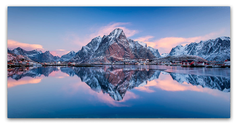 Michael Blanchette 'Mountain Glow' Canvas Art, 19x10