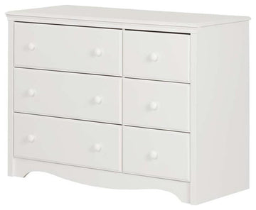 South Shore Angel 6 Drawer Changing Table Dresser in Pure White