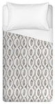 Taupe Cat Eye Twin Brushed Poly Duvet