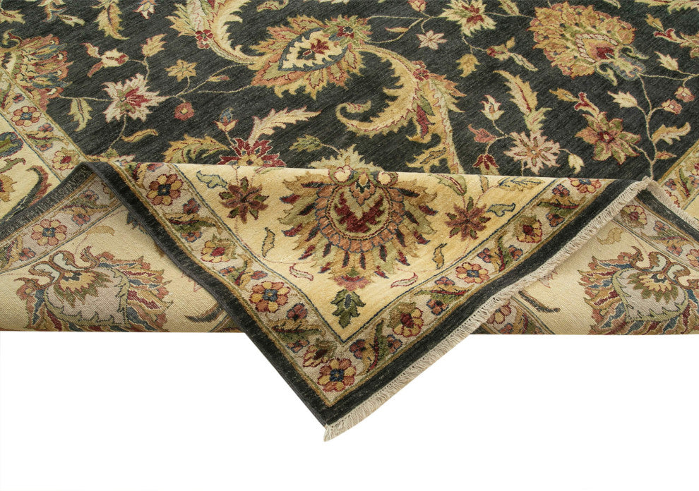 Rug N Carpet - Handwoven Oriental 11' 11" x 14' 9" Large Oushak Area Rug
