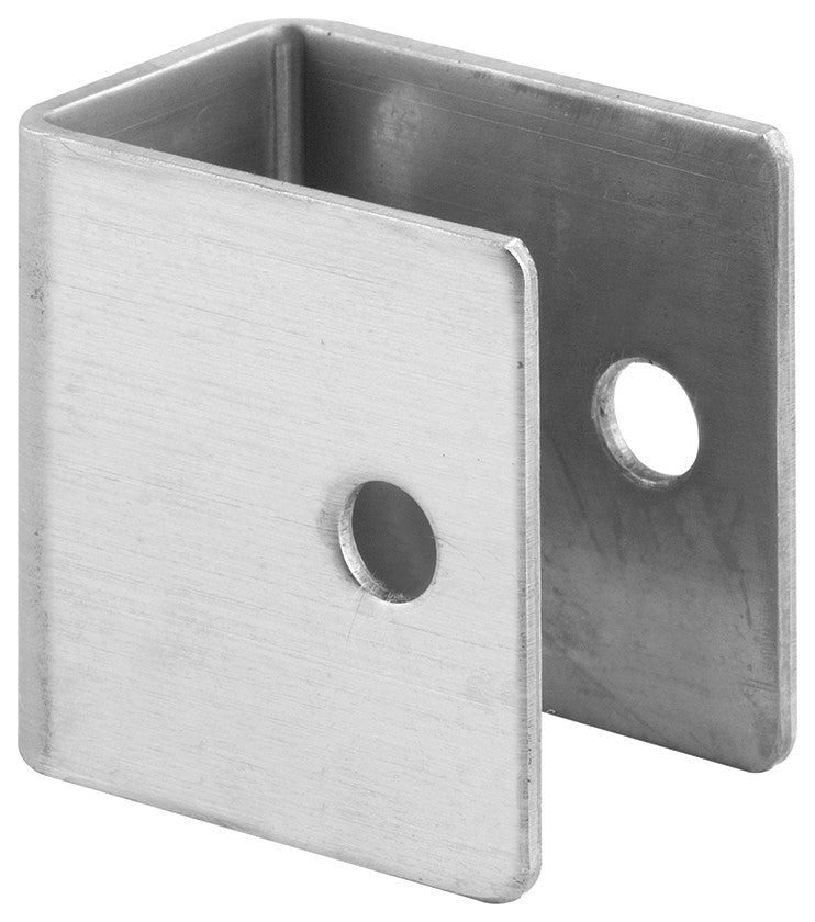 U-Bracket, For 1-1/4" Panels, Stainless Steel, Satin Finish, Fasteners