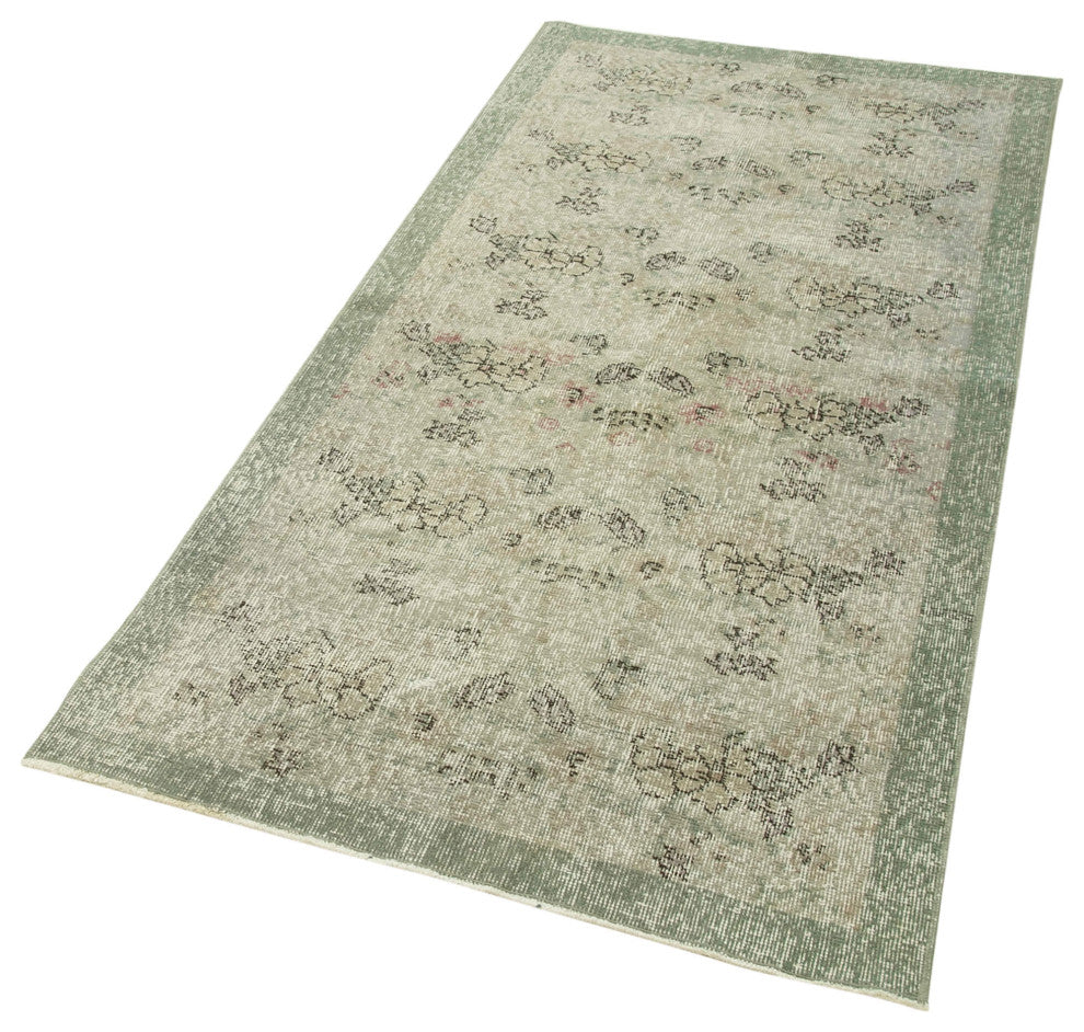 Rug N Carpet - Handwoven Turkish 3' 1'' x 6' 3'' Distressed Overdyed Rug