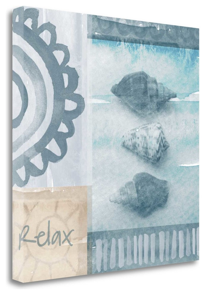 "Beach Bath Relax" By Linda Woods, Giclee Print on Gallery Wrap Canvas