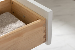 Burbank Transitional White 54" Single Vanity