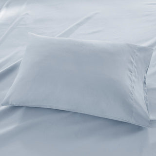 Madison Park Microcell 3M Scotchgard Moisture Treatment Sheet Set, Blue, Twin