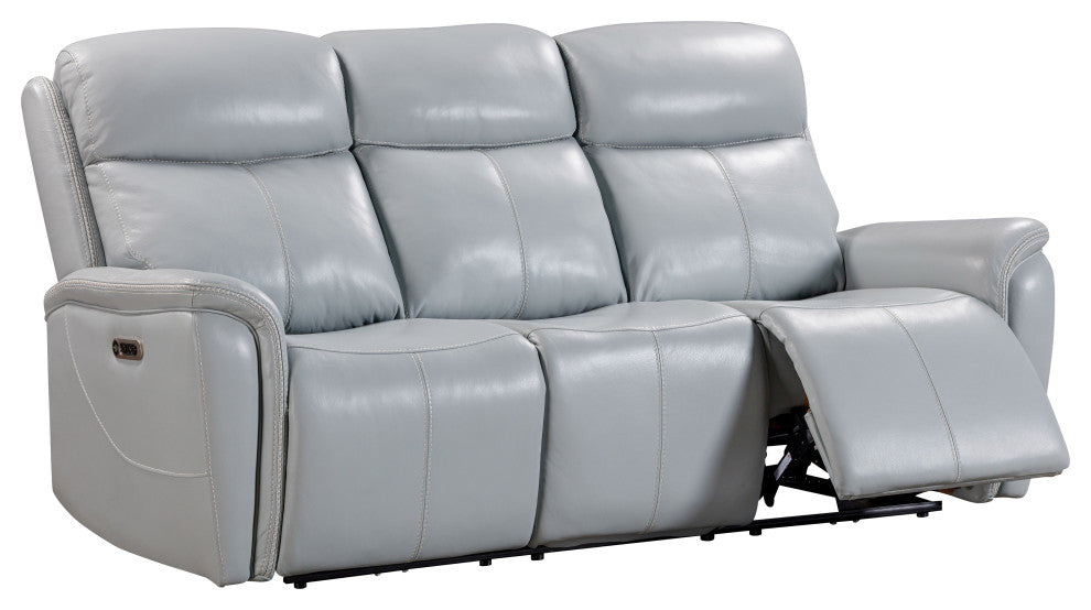 Cascade Seamist Grey Power Reclining Sofa and Two Recliners