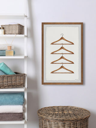 "Clothes Hanger" Framed Painting Print, 24x36