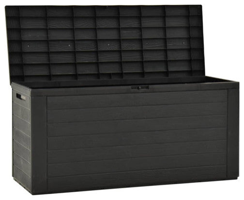 vidaXL Outdoor Storage Box Deck Box with Lid Outdoor Patio Cabinet Anthracite