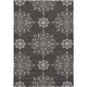 KAS Harbor 4207 Charcoal Courtyard Area Rug, 5'x8'