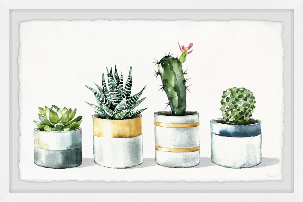 "Cactus Is Perfect" Framed Painting Print