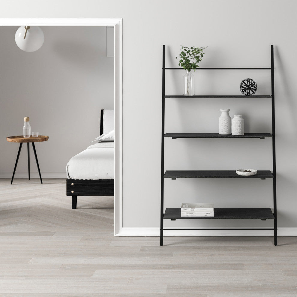 Lasalle Ladder Shelf, Black