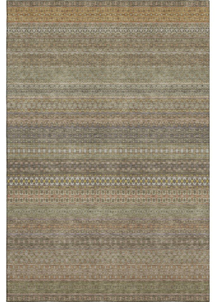 Premium Machine Washable Mayfield AMF527 Khaki 5' x 7'6" Rug