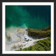 "Sea Foam" Framed Print by Karolis Janulis
