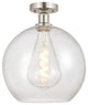 Innovations 616-1F-SN-G124-12 1 Light Semi-Flush Mount, Brushed Satin Nickel