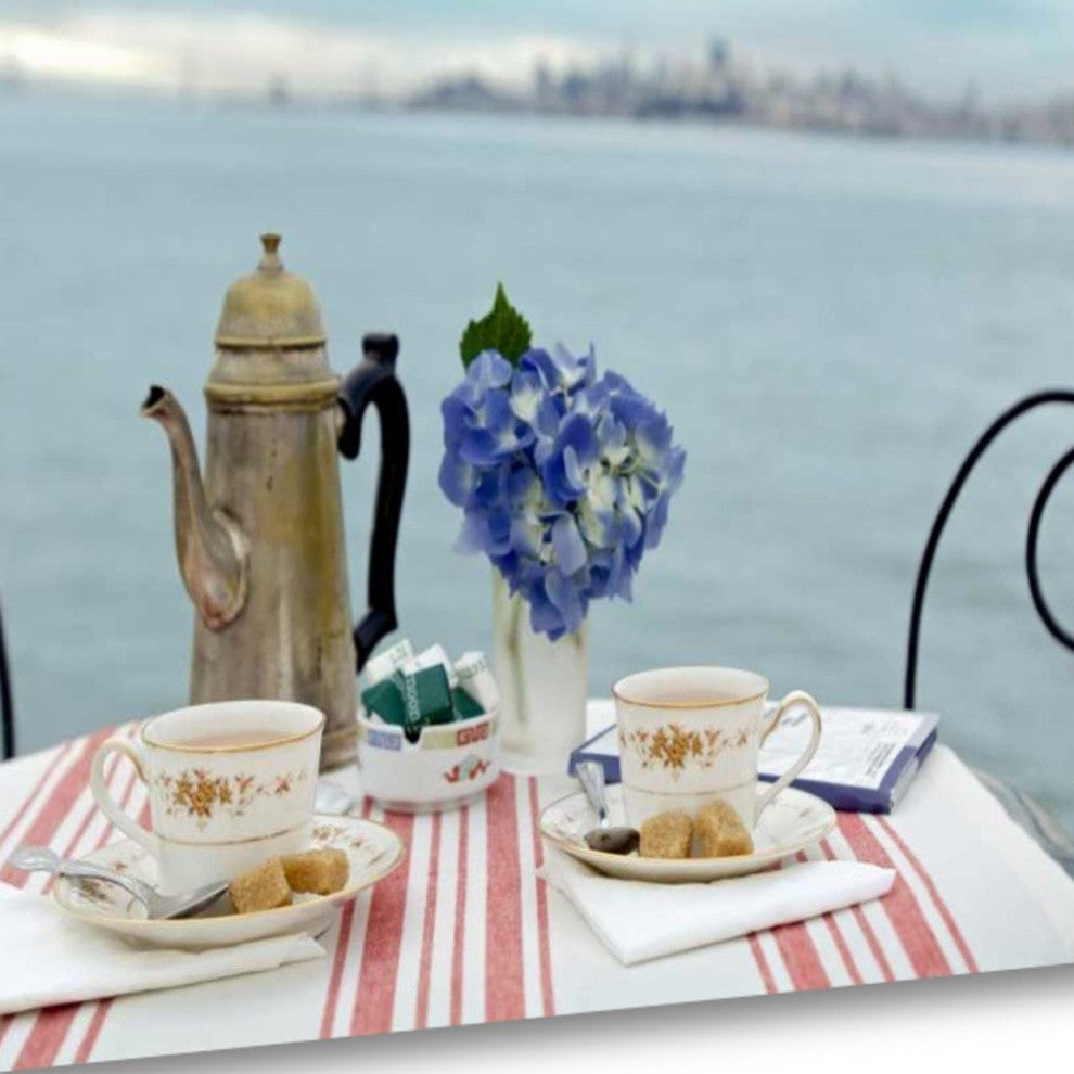 Romantic Brunch For Two Giclee 1 Wrap Canvas Wall Art