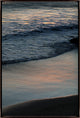 30x45 Sunkissed Shore Break II, Framed Artwork, Espresso