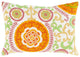 Surya Termez TMZ-004 14"x20" Pillow Cover, Gold/Ivory/Mauve/Grass Green