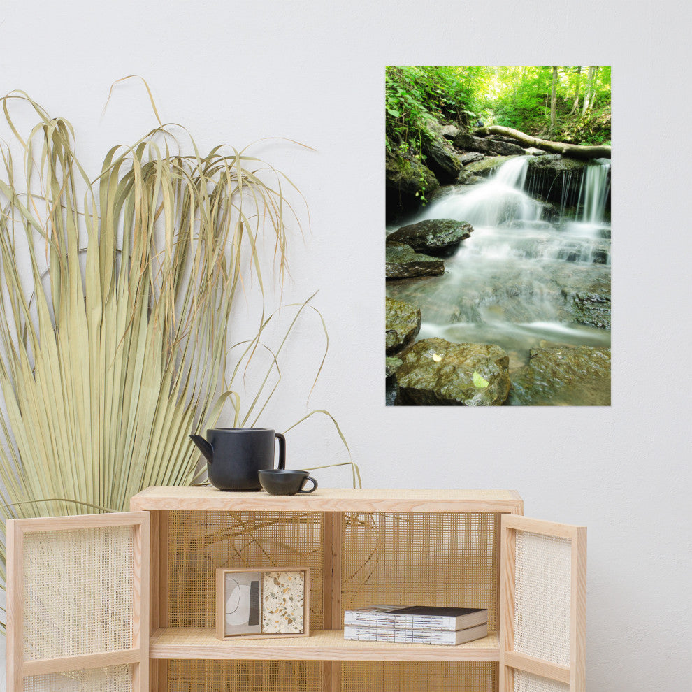 Pixley Falls 2 Landscape Photo, Waterfall Unframed Wall Art Print, 24" X 36"
