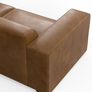 Rex 2-Seater Modular Sofa in Genuine Leather
