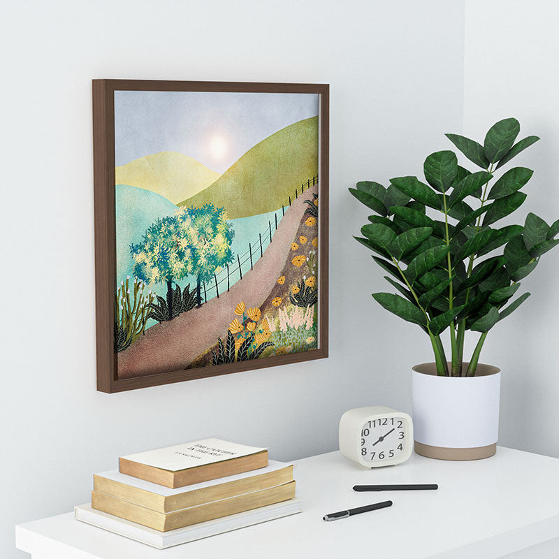 Viviana Gonzalez Sunrise In The Mountains Recessed Framing Square