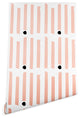 Deny Designs Caroline Okun Chatham Stripes Wallpaper, Pink, 2'x8'