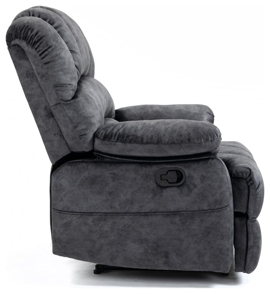 TATEUS Large Oversized Recliner Chair for Living Room, Dark Gray