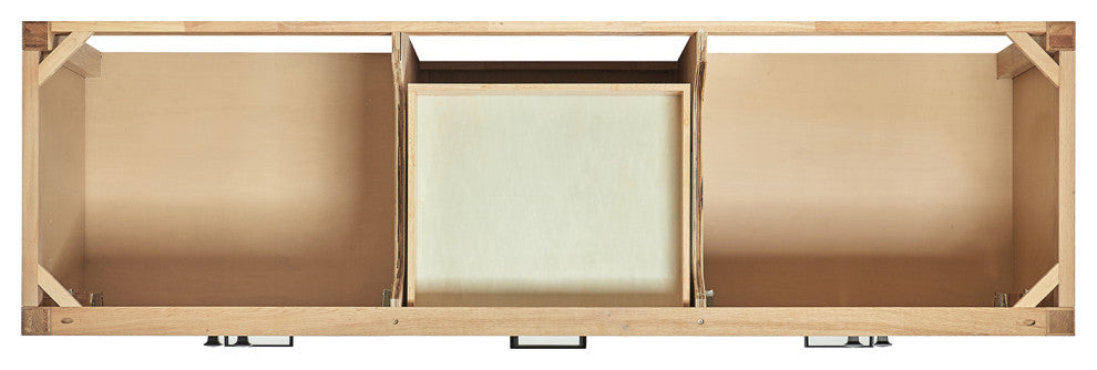 ARIEL Cambridge 72 in. Double Sink Base Cabinet In Oak
