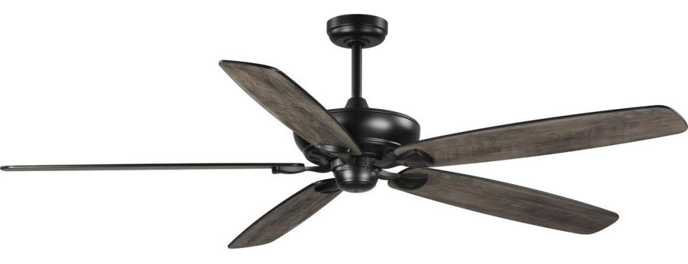 Kennedale 72" 5-Blade Rustic Charcoal/Matte Black DC Ceiling Fan