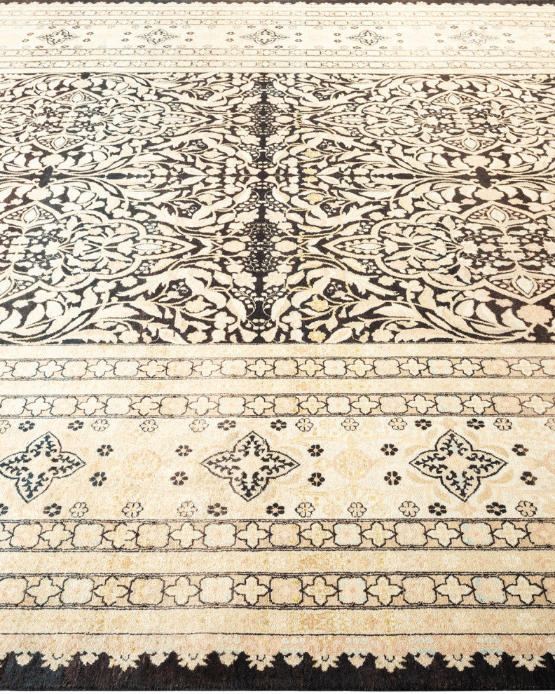 Mogul, One-of-a-Kind Hand-Knotted Area Rug Black, 8' 1" x 10' 9"