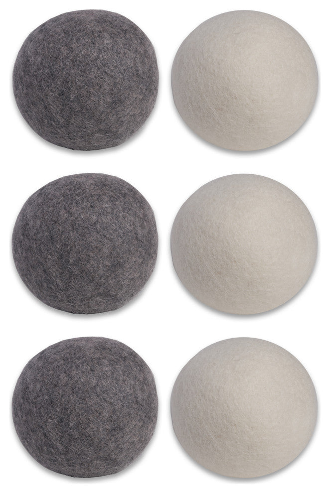 DII 6-Piece Wool Dryer Ball Mixed Set