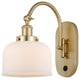 Bell Sconce, Satin Gold, Matte White, Matte White
