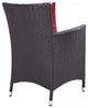 Espresso Red Convene 8 Piece Outdoor Patio Dining Set