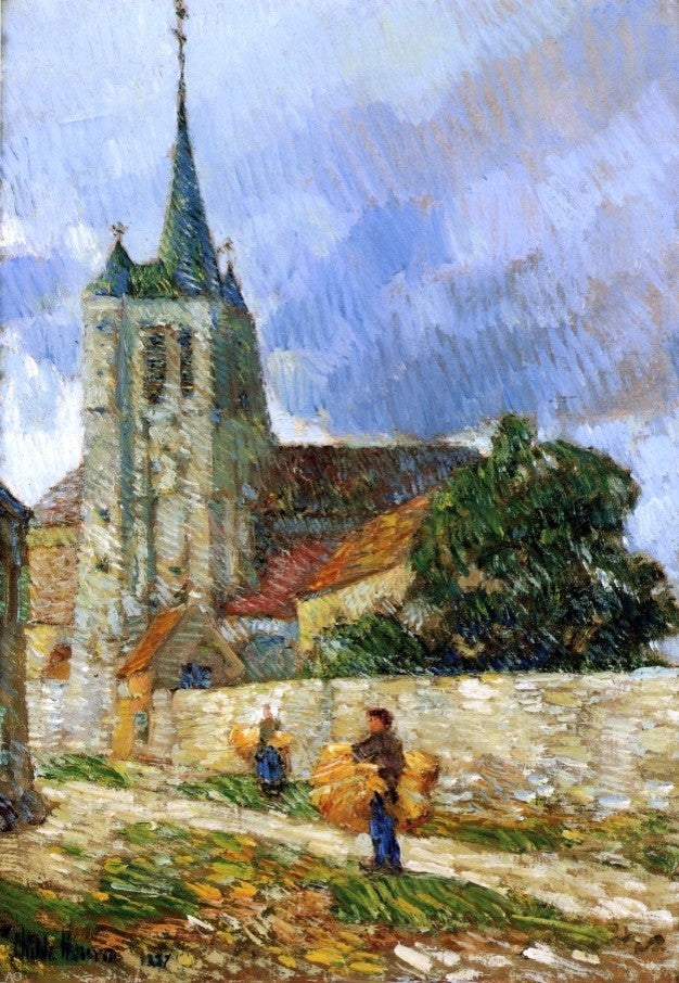 Frederick Childe Hassam Village Scene Breton Wall Decal
